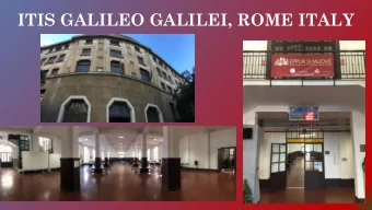 ITIS GALILEO GALILEI, ROME ITALY  SCHOOL TIMETABLE  MONDAY-WEDNESDAY-FRIDAY                8:00