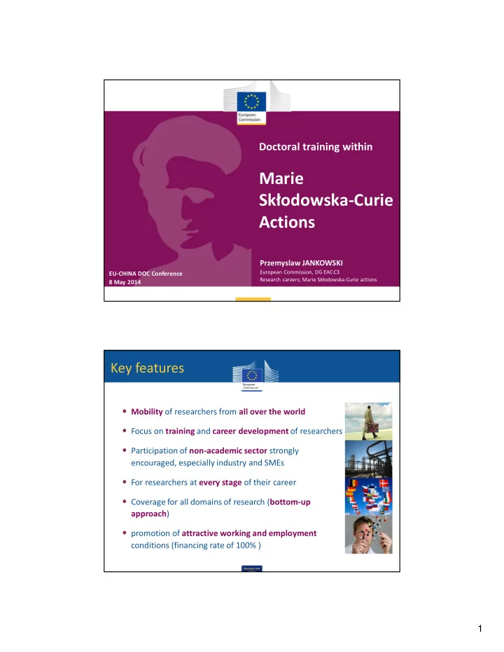 marie sk odowska curie actions