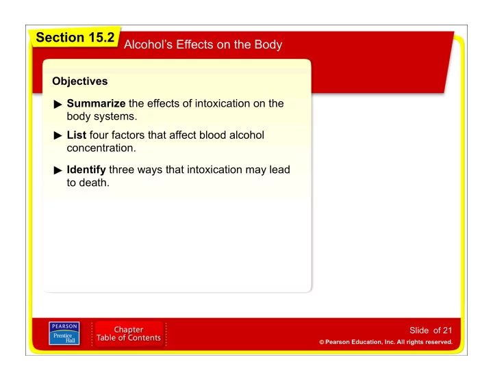 physical and behavioral effects