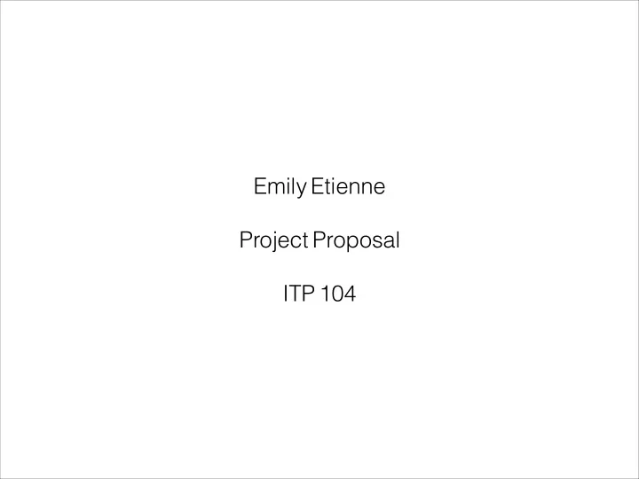 emily etienne