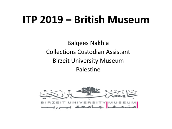 itp 2019 british museum