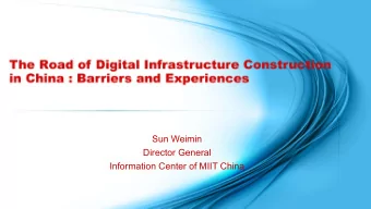 Sun Weimin  Director General  Information Center of MIIT China  1  Definition of Digital
