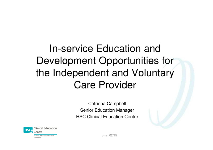 in service education and development opportunities for