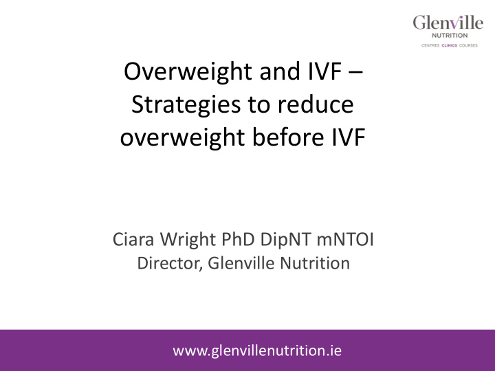 overweight and ivf