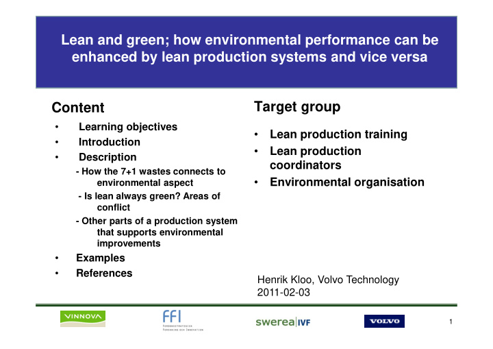 lean and green how environmental performance can be