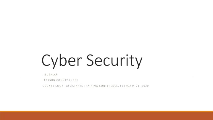 cyber security