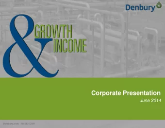 Corporate Presentation  June 2014  Denbury.com | NYSE: DNR  Click to edit Master title style  Click