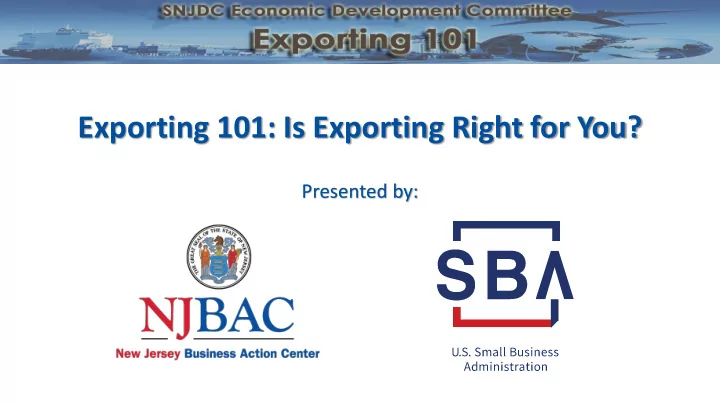 exporting 101 is exporting right for you