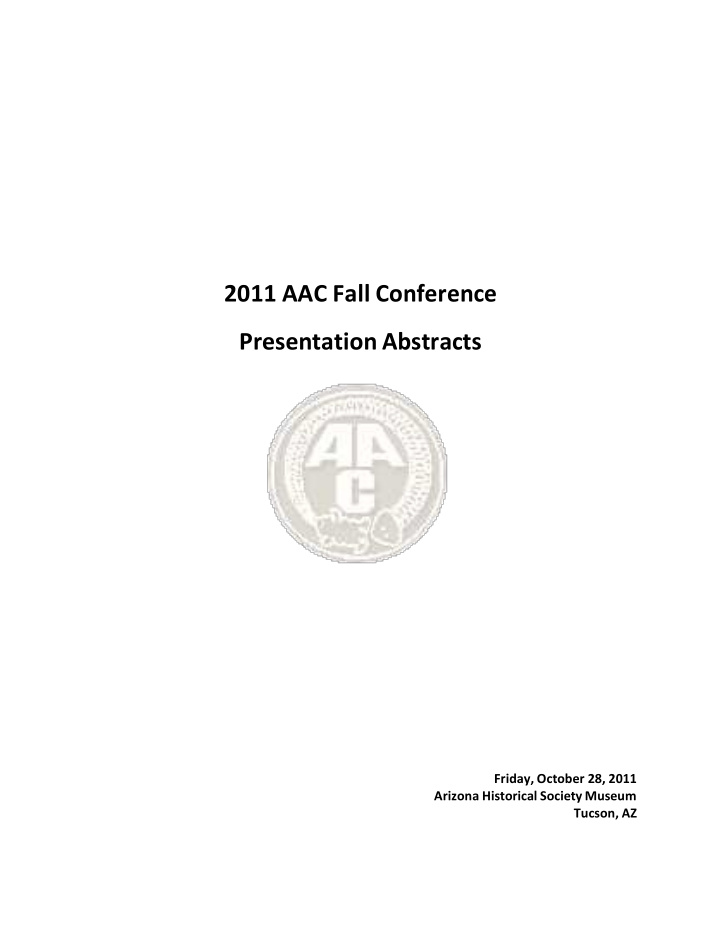 2011 aac fall conference