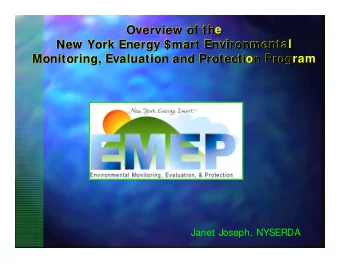 Ov  Ove  er  rview of th  e  view of the  Ne  New  w Y  Yo  ork  rk E  En  ne  er  rg  gy  y $  $m