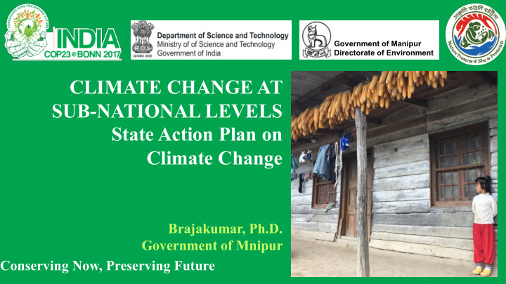 climate change at sub national levels state action plan