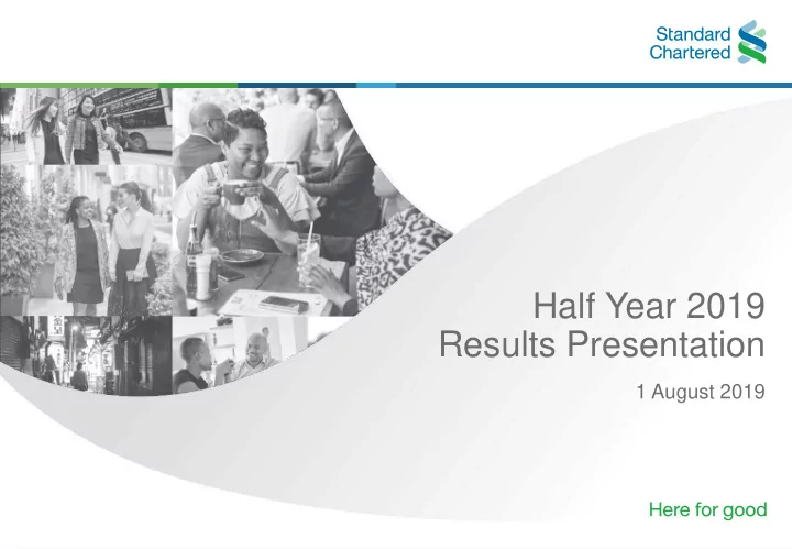 half year 2019 results presentation