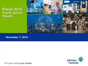 Fiscal 2019 If you can read this Click If you can read this Click  Fourth Quarter  on the icon to