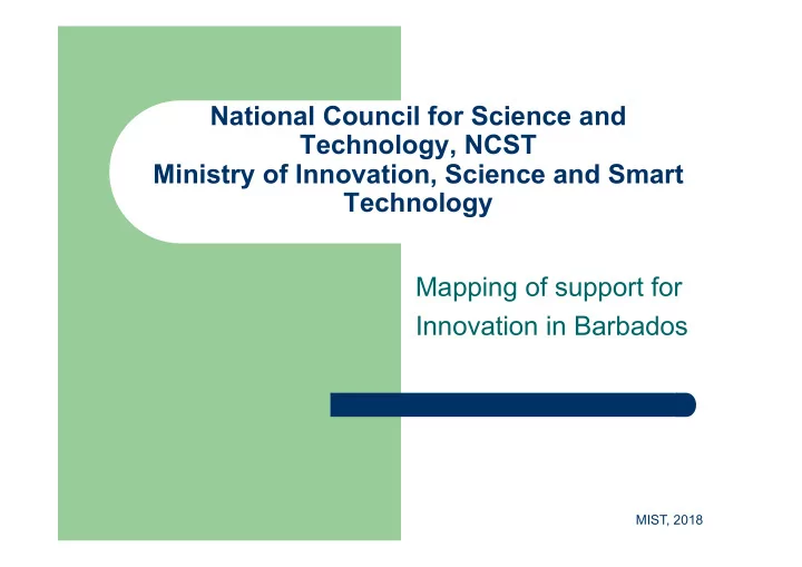 national council for science and technology ncst ministry