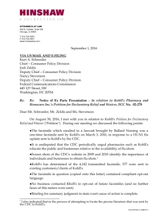 ATTORNEYS AT LAW  222 N. LaSalle, Suite 300  Chicago, IL 60601  T 312-704-3000  F 312-704-3001