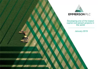 capital cost potash projects in  the world  January 2019  Two out of every five people on Earth