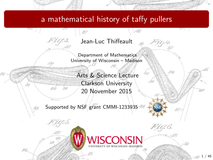 a mathematical history of taffy pullers