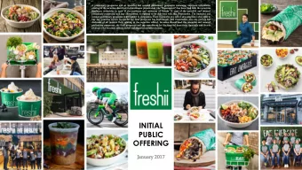 INITIAL  PUBLIC OFFERING  January  ary 2017  DISCLAIMERS  Gene neral Prospective investors should