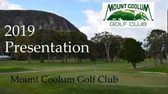 2019  Presentation  Mount Coolum Golf Club Saturday Triple Challenge - February 2019  Triple