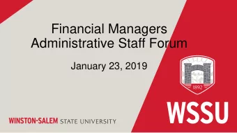 yxwvutsrponmlihgfedcaWSNMJIFCA  W  I  N  S  T  O  N  -  S  A  L  E  M  STATE  U  N  I  V  E  R  S