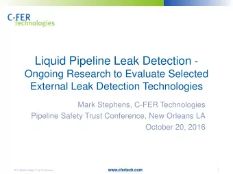 Rationale    Conventional Computational Pipeline Monitoring (CPM)  methods have very limited