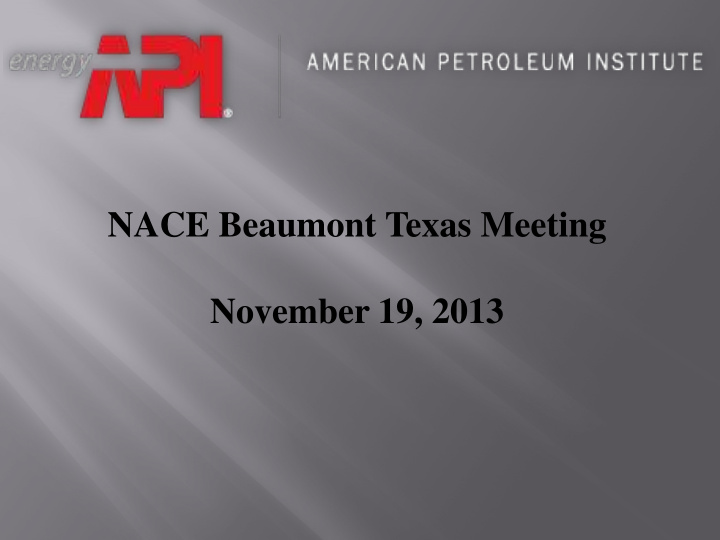 nace beaumont texas meeting november 19 2013 the american