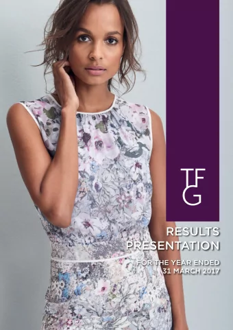 RESULTS  PRESENTATION  FOR THE YEAR ENDED  31 MARCH 2017  RESULTS PRESENTATION  FOR THE YEAR ENDED