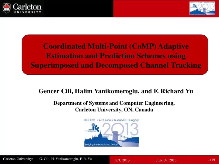 coordinated multi point comp adaptive