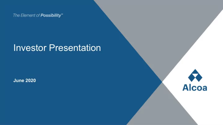 investor presentation