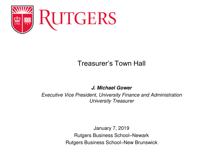 treasurer s town hall