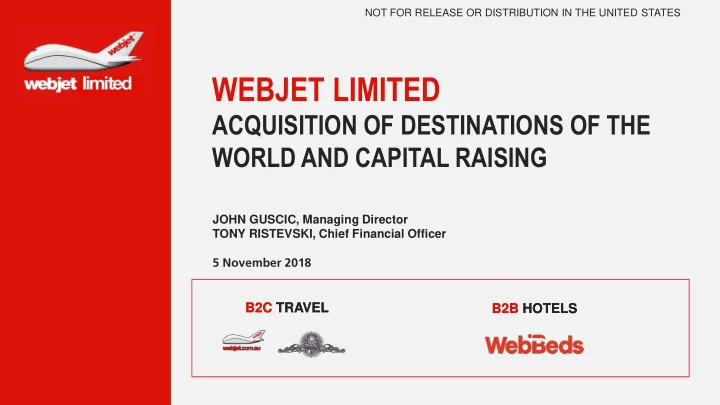 webjet limited