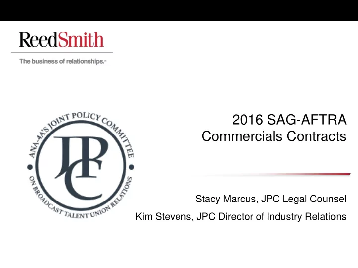 commercials contracts