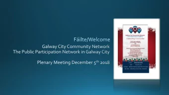 GCCN  Colloboration  Approach  Added-value  co-ordination  Child Care Committee   Marian