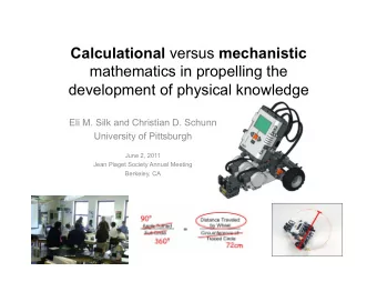 Calculational versus mechanistic  mathematics in propelling the development of physical knowledge