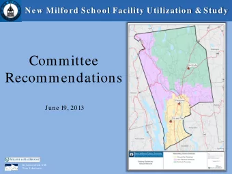 Committee  Recommendations  June 19, 2013  In Association with  1  Tom Jokubaitis  Study Com m