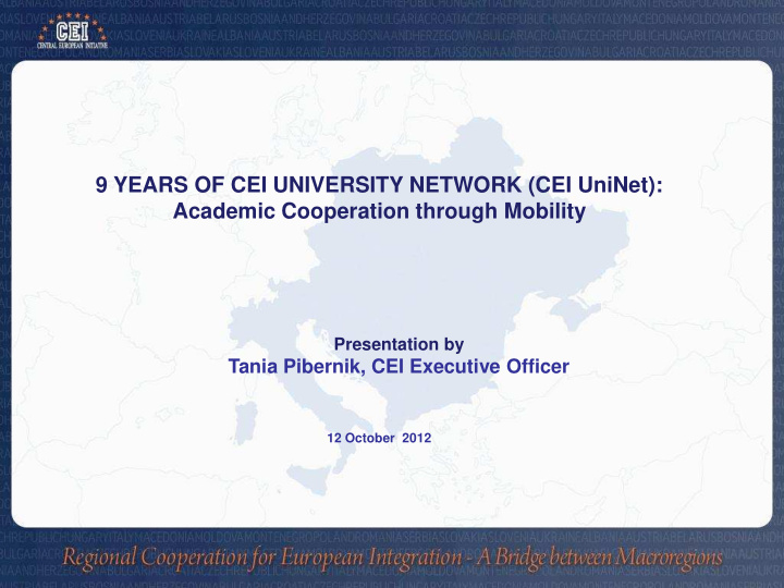 9 years of cei university network cei uninet academic