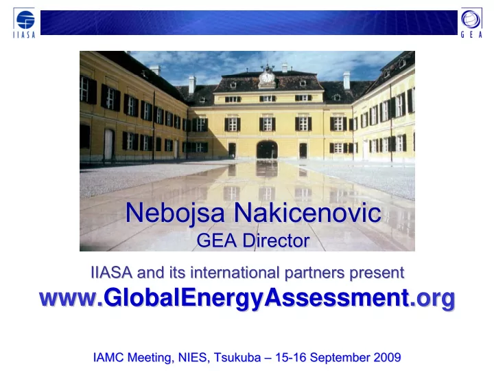 nebojsa nakicenovic nebojsa nakicenovic