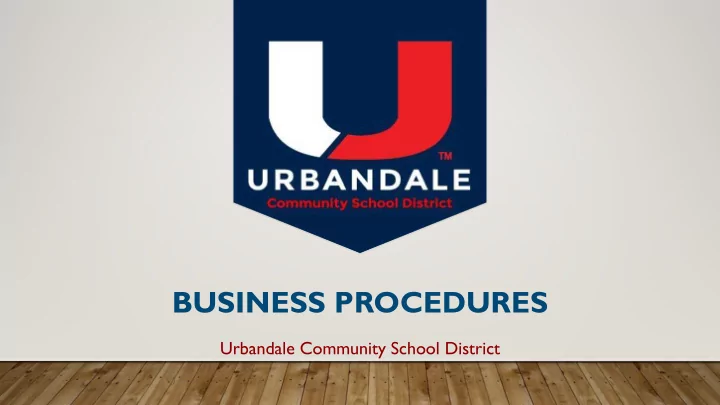 business procedures
