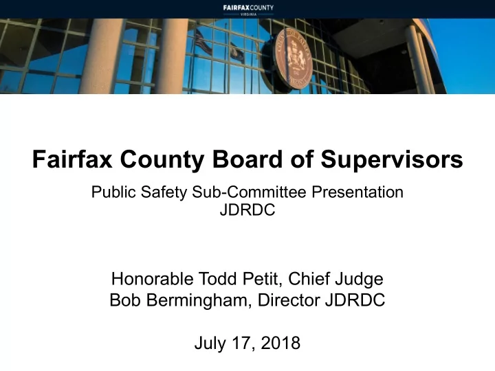 fairfax county board of supervisors