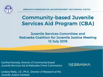 Com  ommunity-base  ased J  d Juvenile  le  Ser  ervic  ices A  Aid  id Pr  Prog  ogram (  (CB