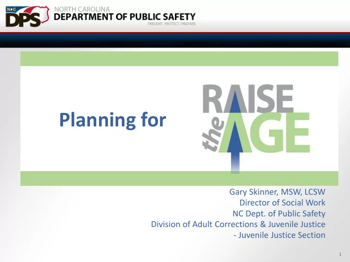 planning for