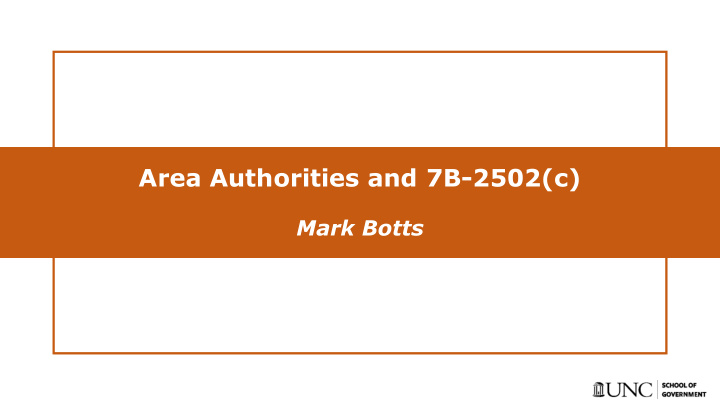 area authorities and 7b 2502 c