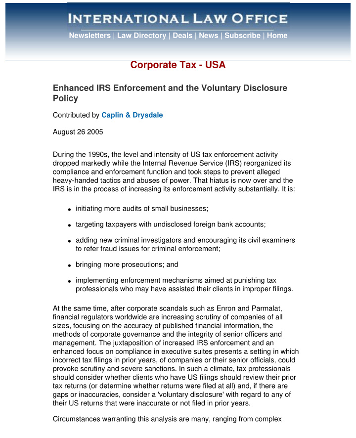 corporate tax usa