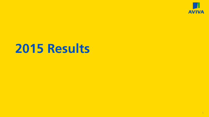 2015 results