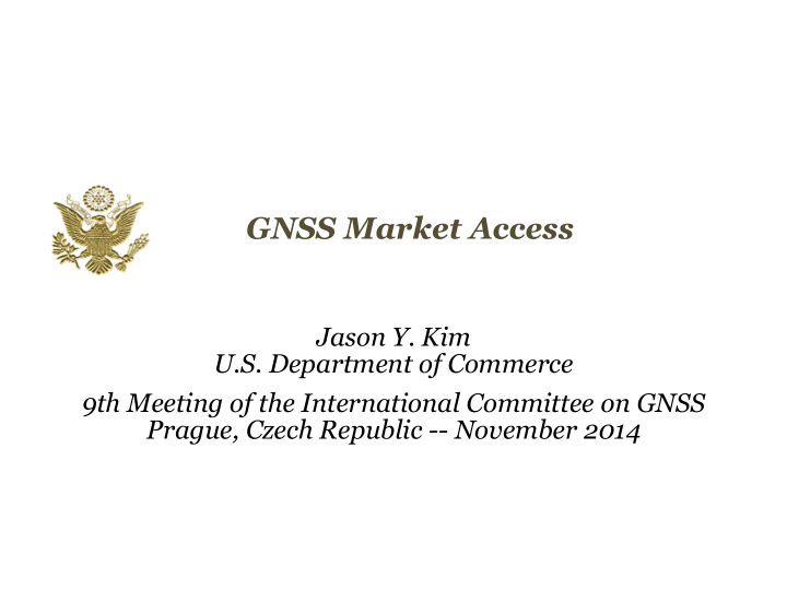 gnss market access
