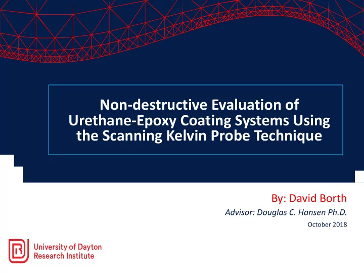 non destructive evaluation of urethane epoxy coating