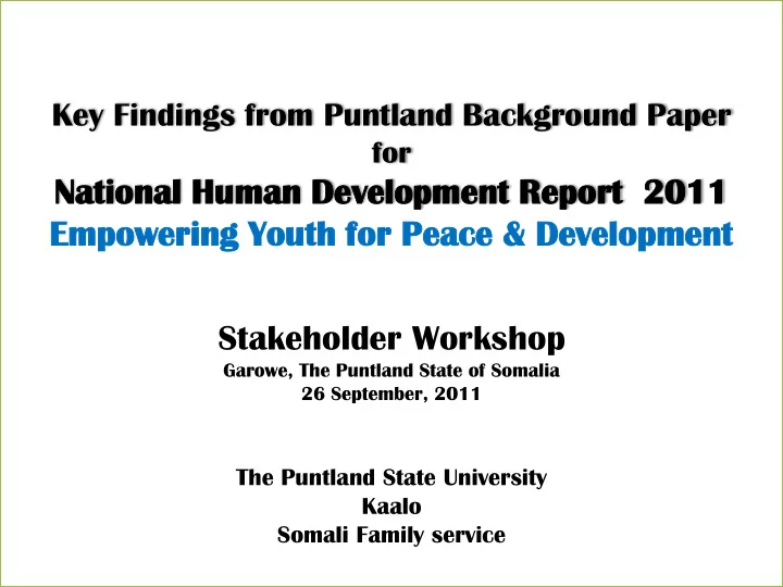 key findings from puntland background paper for nat