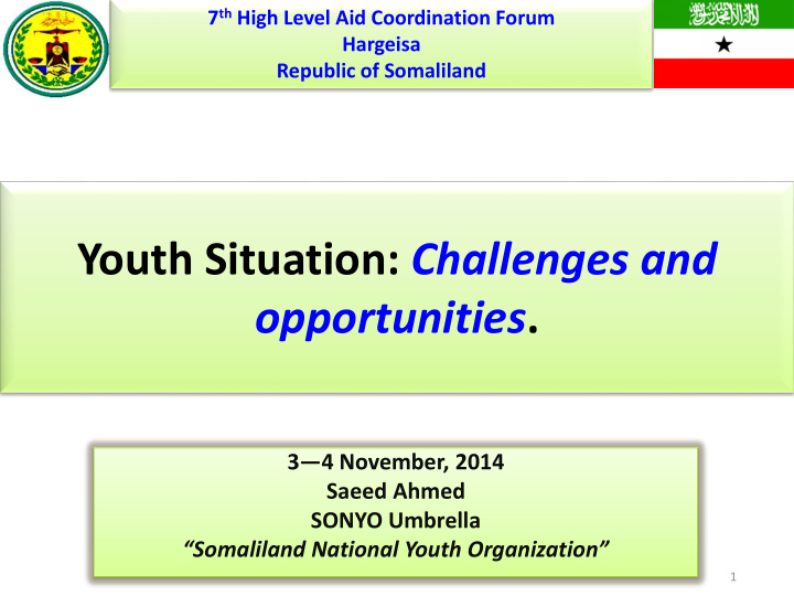 youth situation challenges and opportunities