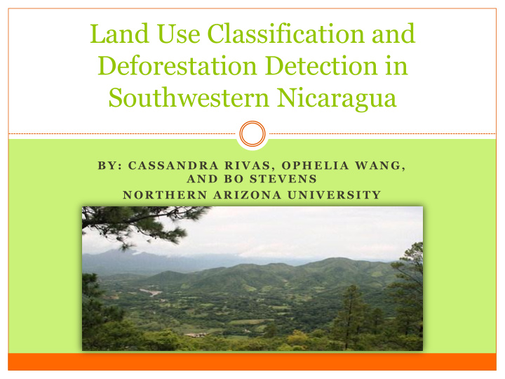 land use classification and