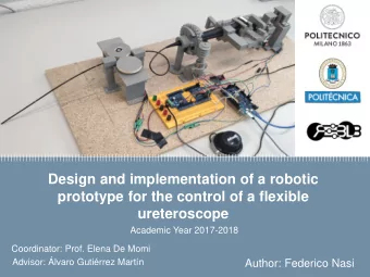 Politecnico di Milano e Veneranda Fabbrica  prototype for the control of a flexible  del Duomo di